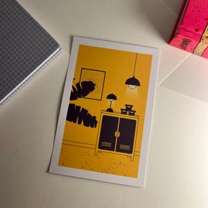 Carte postale - Illustration décoration d'intérieur