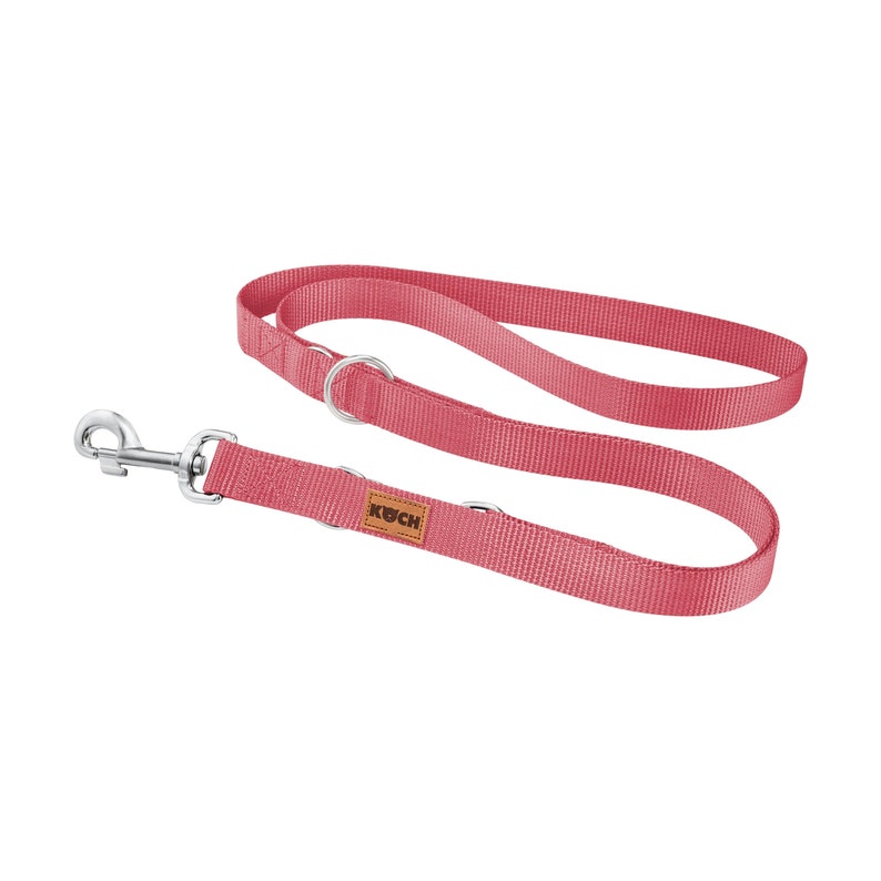 Hundeleine 2 & 3 Meter verstellbar KOCH flamingo pink