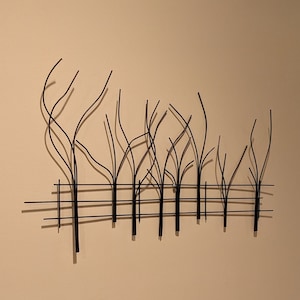 Metal Art Wire Tree Landscape Wall Hanging