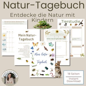 Children's Nature Diary, Nature Journal, Nature Observation Booklet, Explore, Children's Outdoor Nature Adventures, Discover the Environment, Weather Journal, Gift