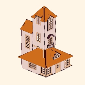 Burrow House of Ron Weasley Laser File svg