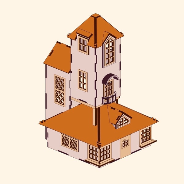 Ron Weasley's Burrow House Laser File svg