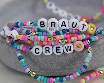 Conjunto de pulseras para despedida de soltera * Trópico, pulsera de dama de honor, pulsera de novia, novia de equipo, idea para despedida de soltera, joyas para tripulación, joyas para despedida de soltera, idea para despedida de soltera