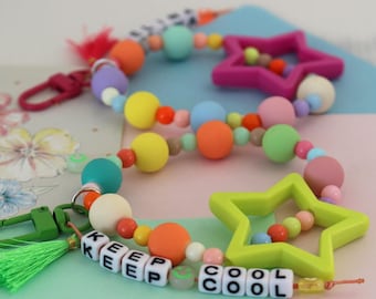 Llavero personalizado con nombre y mosquetón, llavero con nombre