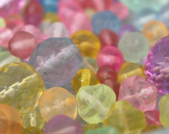 Crystal Mix * cuentas de vidrio cortadas y prensadas, confeti de cuentas, mezcla de cuentas, cuentas DIY, cuentas artesanales, mezcla de cuentas de colores