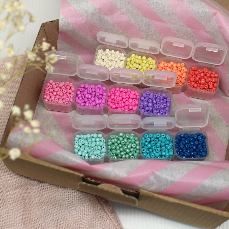 Large Bead DIY Set, Colorful Craft Kit for Jewelry Making With Lots of ...
