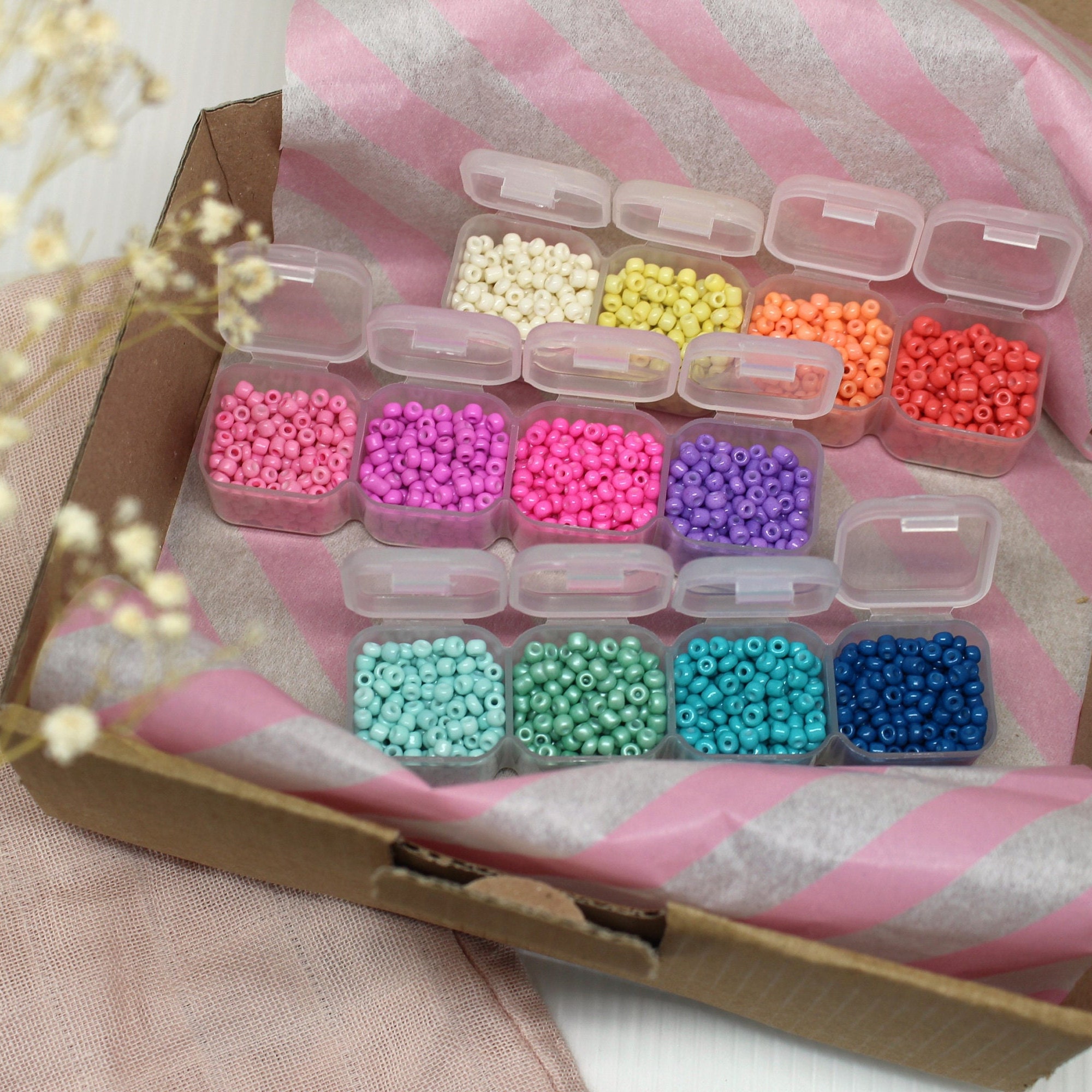 Large Bead DIY Set, Colorful Craft Kit for Jewelry Making With Lots of ...