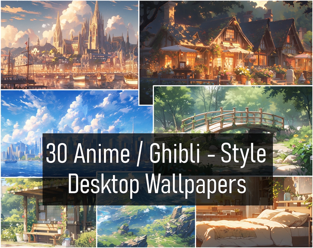 30 Anime / Ghibli Inspired Desktop Wallpaper FULL HD 1920 X 1080