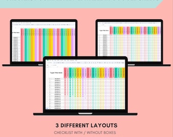 Bewerkbare Google Spreadsheets Controlelijst voor toewijzing van cijfers voor leerlingen Digitale leerlingtracker-sjabloon Cijfertracker Docent Klasorganisatie