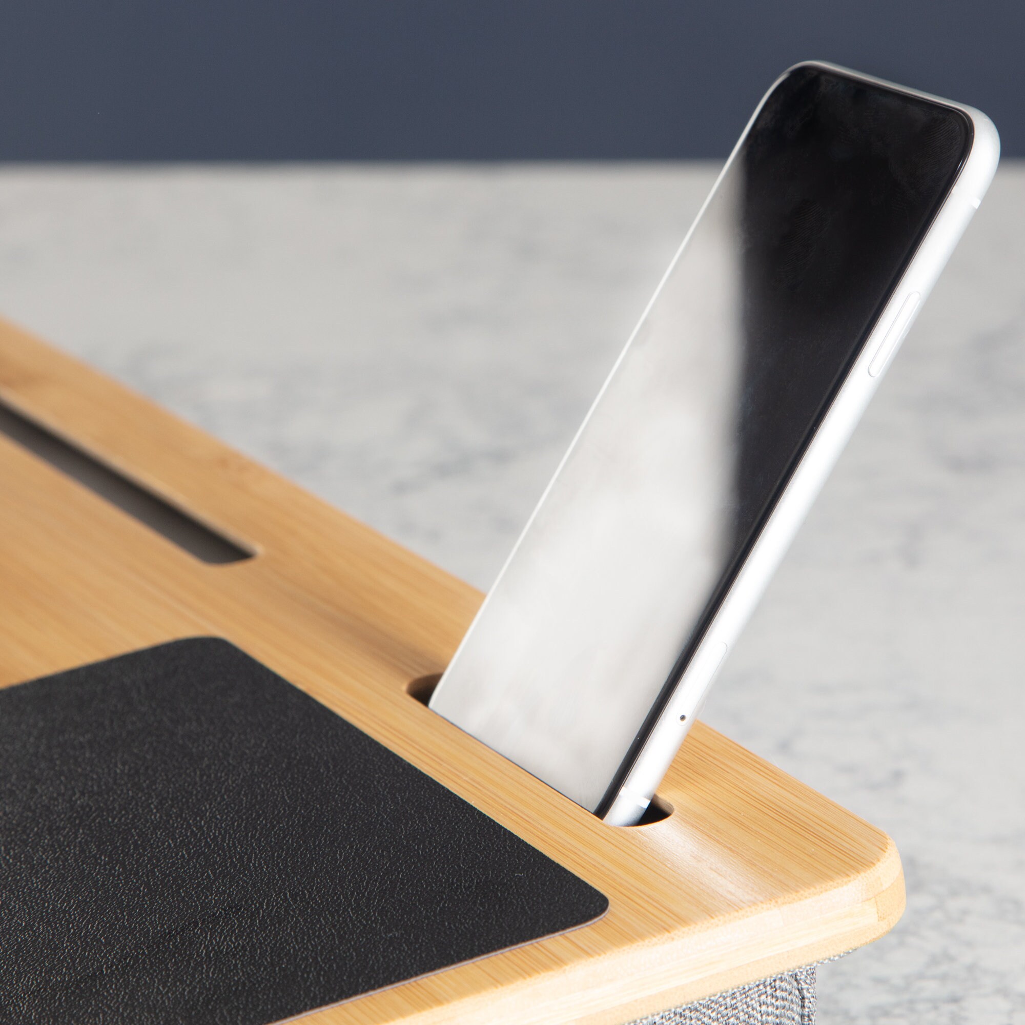 Lap Desk, Laptop Stand With iPhone Holder, and iPad Holder, Lap Laptop