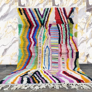 Authentic Moroccan Rug, Boujaad Rug, House Warming Rug, Costum Colorful Rug, Handmade Rug, Wool Moroccan Rug