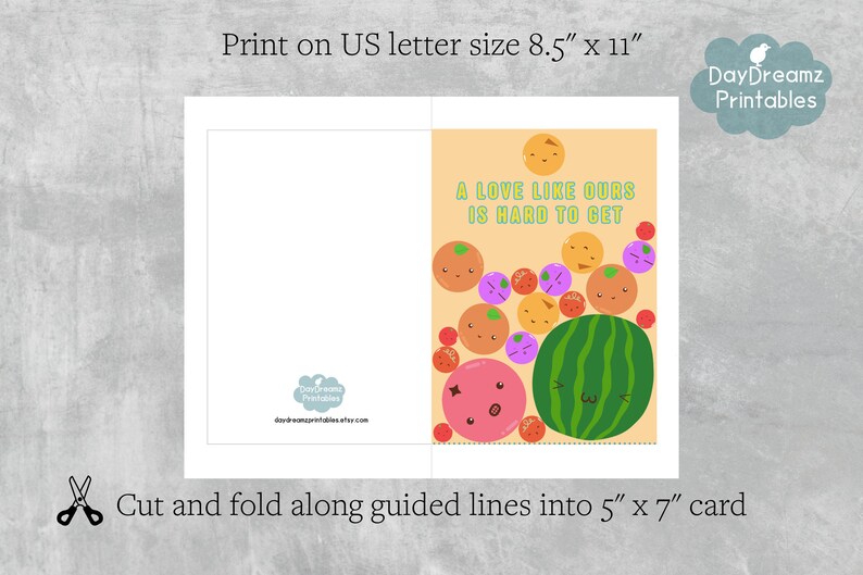 Printable Suika Watermelon Trendy Game Card | A Love Like Ours is Hard ...