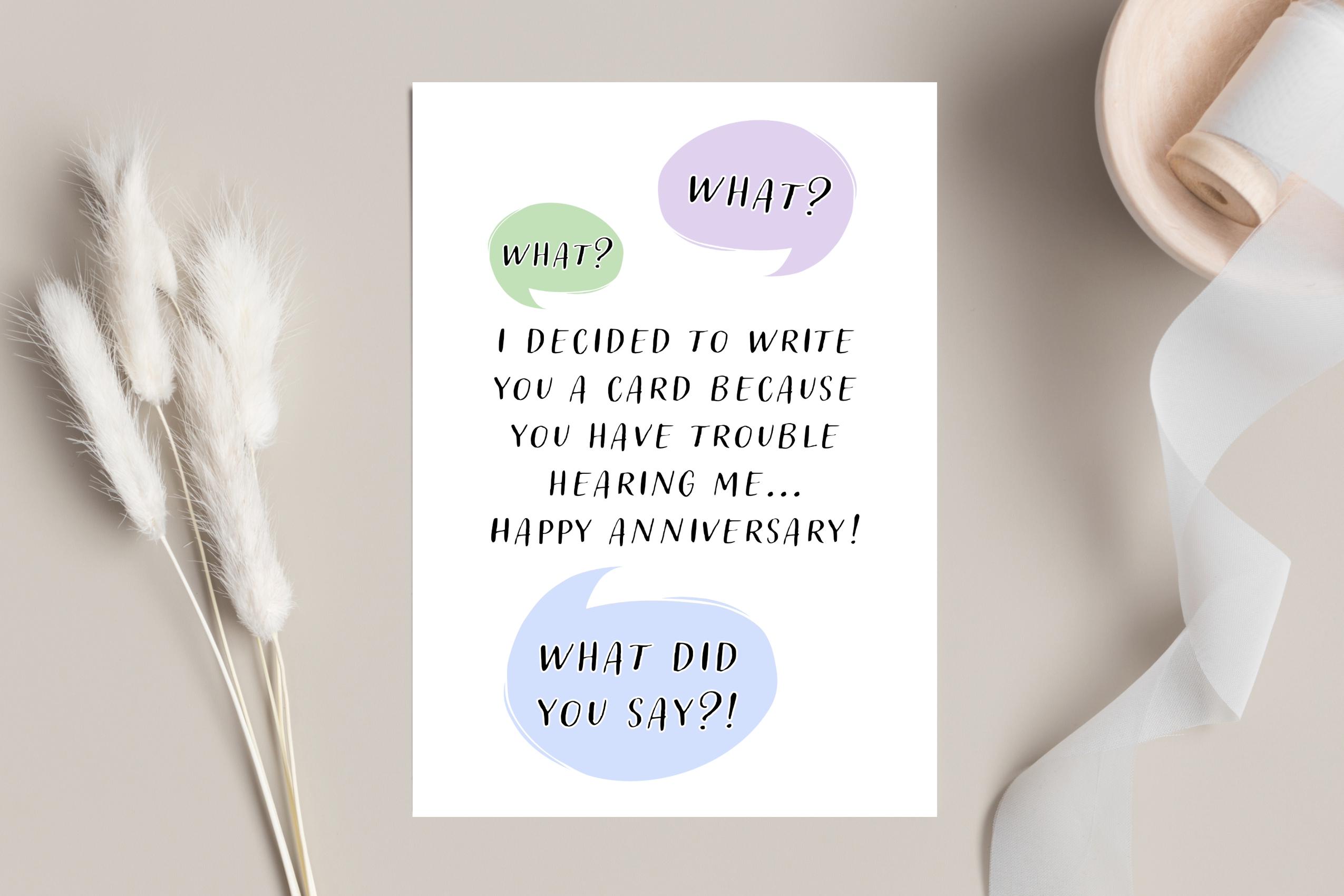 Printable Funny Marriage Wedding Anniversary Card | Marriage Inside ...