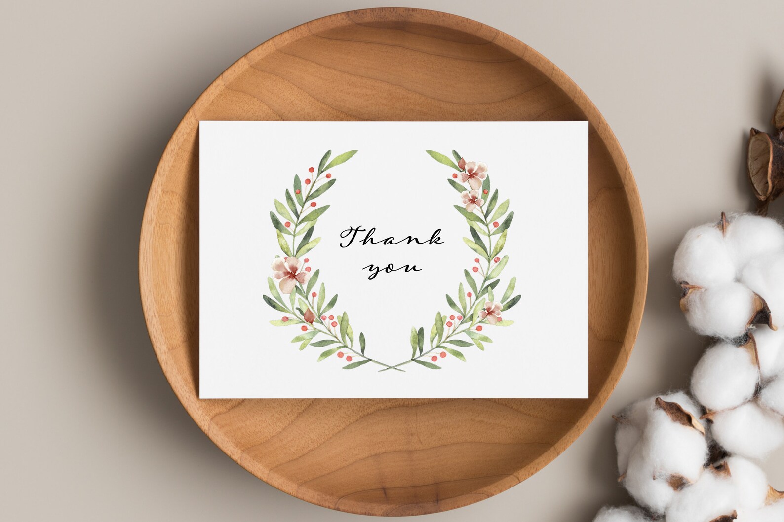 Printable Thank You Card | Digital Download | Thank You Printable Card ...