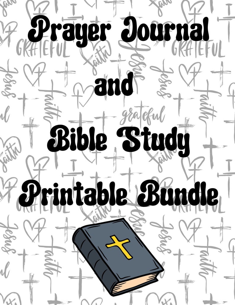 Prayer Journal and Bible Study Printable and Digital Bundle - Etsy