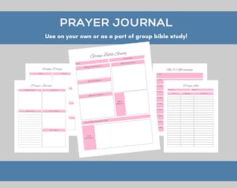 50 Page Prayer Planner-Devotional Journal-Bible Journal-Christian Journal-Christian Planner-Bible Journaling-Digital Devotional-Daily Prayer