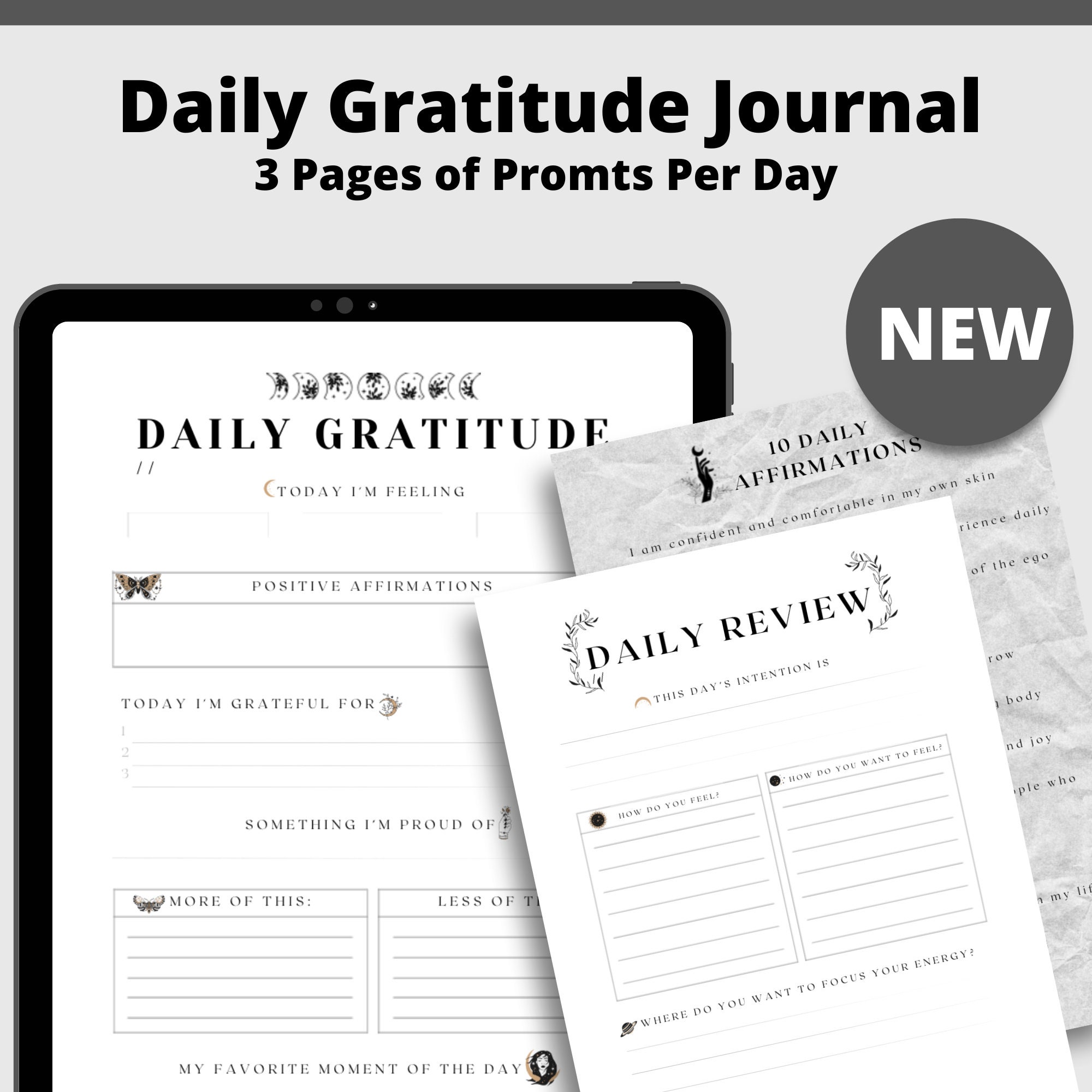 Daily Gratitude Journal printable Gratitude Journal digital Etsy daily-gratitude-journal-printable-gratitude-journal-digital-etsy