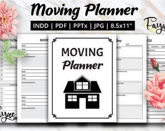 Moving Planner Bundle-Moving Checklist-Moving Guide-Moving Binder-Relocation Planner-Moving Organizer-Instant Download-Undated Planner