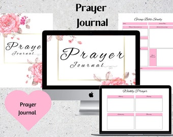 50 Page Prayer Journal-Devotional Journal-Bible Journal-Christian Journal-Christian Planner-Bible Journaling-Digital Devotional-Daily Prayer