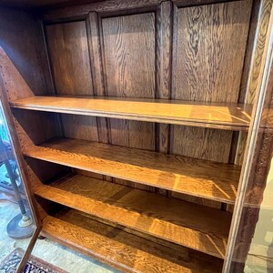 Large American Oak Bookcase image 4
