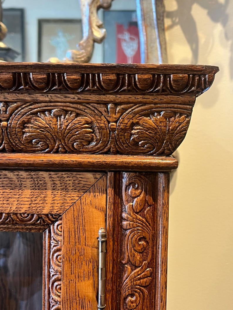 Large American Oak Bookcase image 3