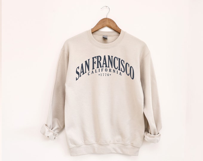 San Francisco Sweatshirt | Chic & Cozy Golden Gate Pullover | Perfect Gift for SF Fans | Unique San Francisco, CA City Souvenir and Apparel