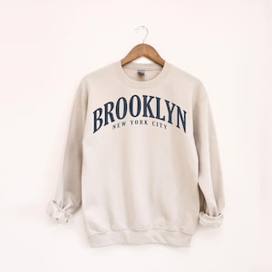 Brooklyn Sweatshirt | Vintage-Inspired Unisex Pullover | Cozy NYC Streetwear Hoodie | Retro New York City Sweater | Gift for Brooklyn Lovers