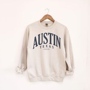 Sudadera Austin / Jersey unisex de la ciudad capital de Texas / Regalo perfecto para residentes y visitantes de Austin / Recuerdo único de Austin, TX / Pride Top