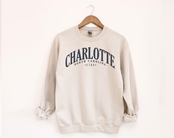 Charlotte North Carolina-Sweatshirt | Unisex Rundhalspullover