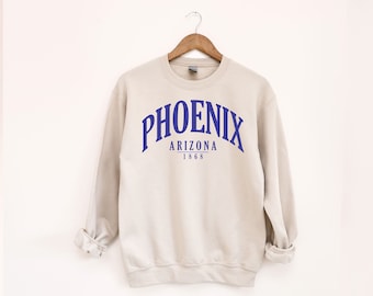 Phoenix Arizona Crewneck Sweatshirt, Vintage Style Pullover
