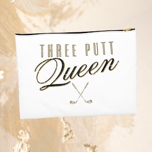 Funny Golf Gifts for Women- Golf Zipper Pouch, Golf Valuables Pouch, Golf Accessories, Funny Golf Sayings, Golf Tee Holder, Golf Accessory