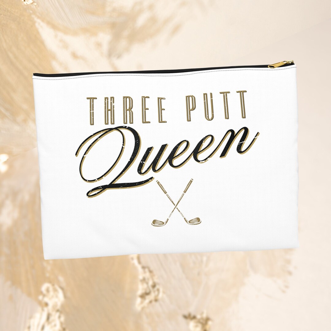 Three Putt Queen Golf Valuables Pouch Women Golf Accessory Etsy