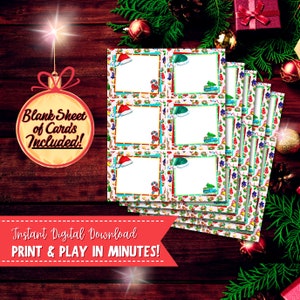 Great Adult gift exchange game, Friendsmas game and Pass the Gift Game! This Christmas gift exchange game digital download will make for a great Christmas adult game. White elephant game instructions included, along with christmas gift tags.