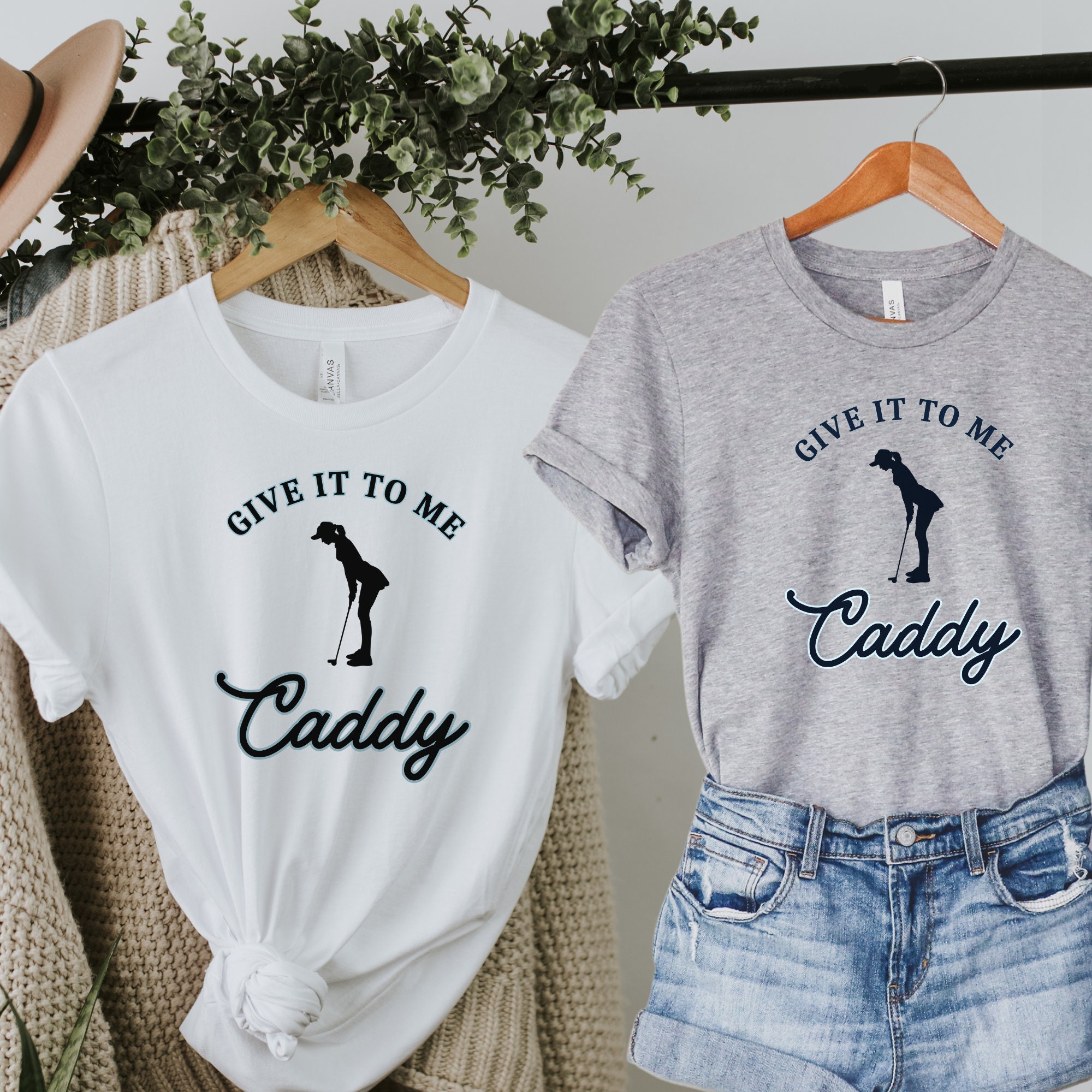 Funny Witty Golf Shirt, Whos Your Caddy Punny Funny Golf Gift, Matching