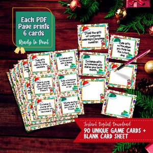 Great Adult gift exchange game, Friendsmas game and Pass the Gift Game! This Christmas gift exchange game digital download will make for a great Christmas adult game. White elephant game instructions included, along with christmas gift tags.