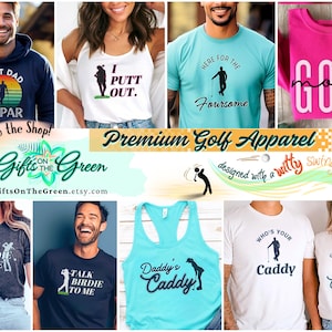 Womens Golf Tank Top and Funny Golf Shirt makes a great funny golf s gift and foursome golf tshirt for golf mom, birthday golf party shirt, matching golf team shirts, golf couple tshirts and see personalized golf gifts to match in the shop!