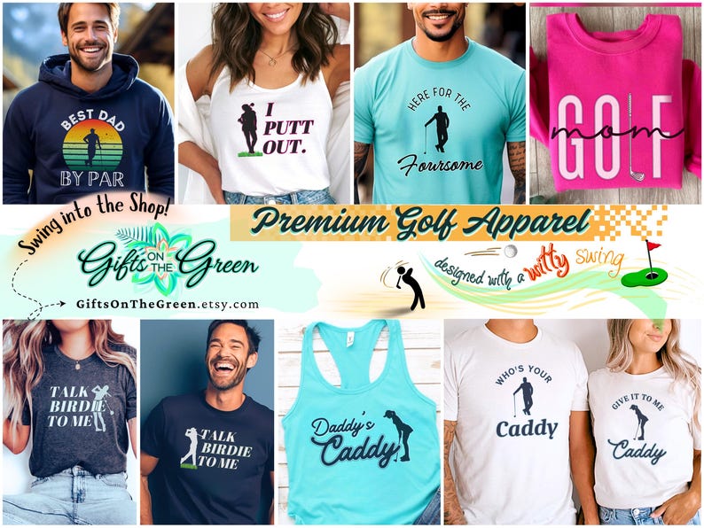 Womens Golf Tank Top and Funny Golf Shirt makes a great funny golf s gift and foursome golf tshirt for golf mom, birthday golf party shirt, matching golf team shirts, golf couple tshirts and see personalized golf gifts to match in the shop!