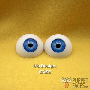 Half Dome Puppet Eyes with Cabochon Iris