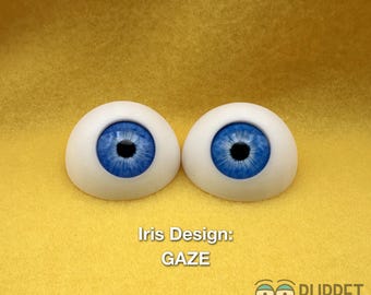 Half Dome Puppet Eyes with Cabochon Iris