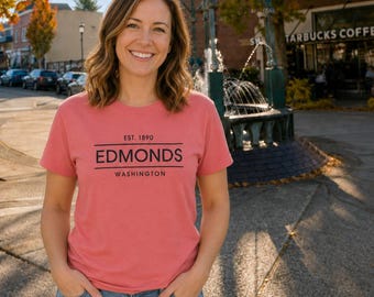 Edmonds Washington Tee | Minimal City Logo T-shirt
