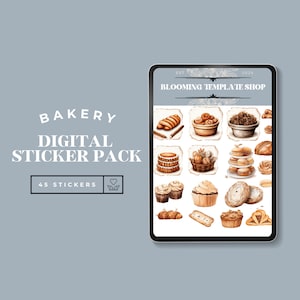 Goodnotes Stickers | Food Digital Stickers | Digital Bakery Sticker | Planner Sticker | Ipad Stickers | Digital Sticker | Cute Sticker