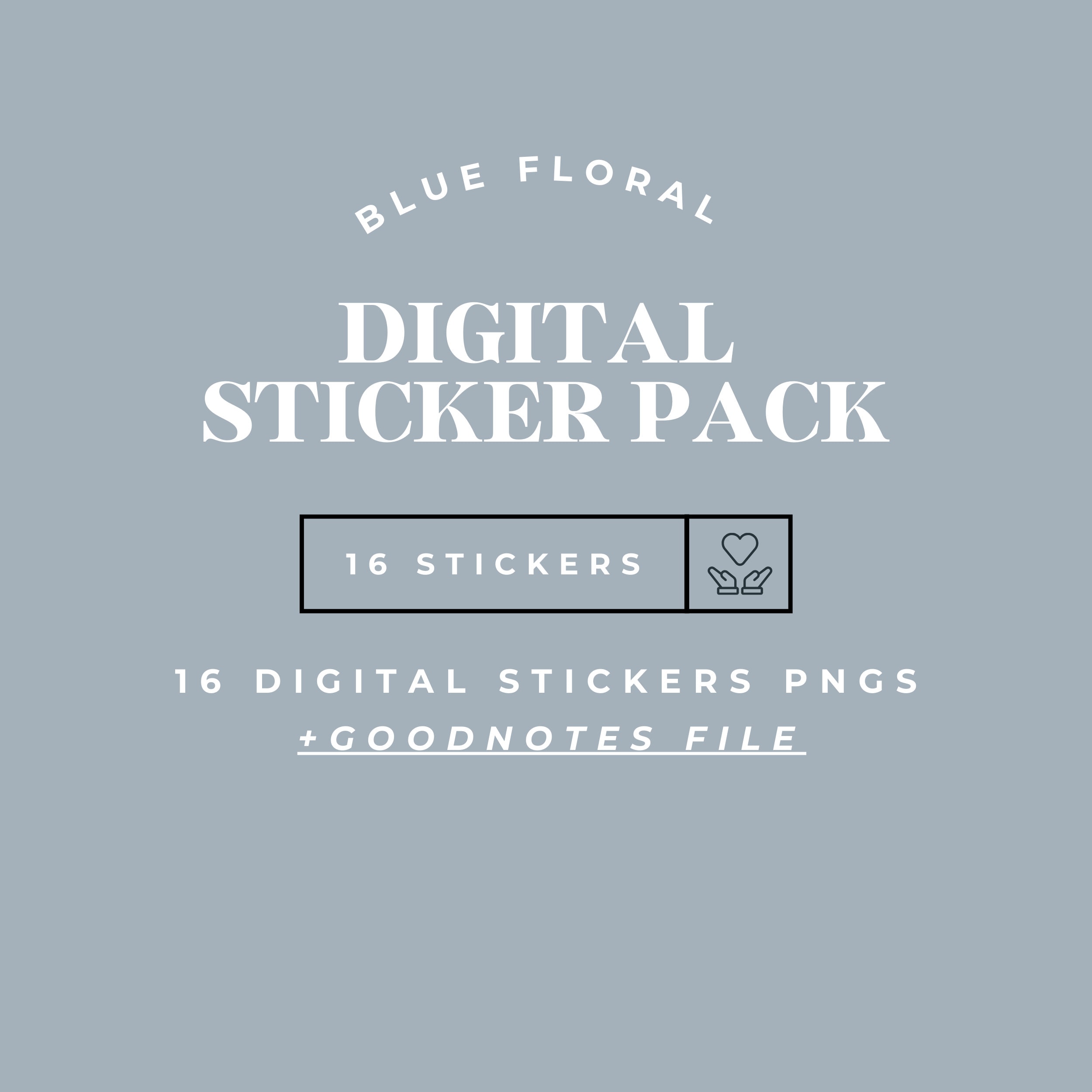 Blue Floral Stickers | Botanical Stickers | Planner Stickers ...