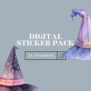 Planner Stickers | Witchcraft Stickers | Mystic Decorations | Witchy Digital Planner | Ipad Planner | Tarot Card Goodnotes | Witches Png