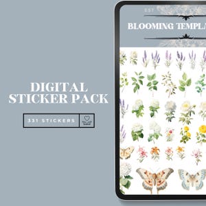 Spring Digital Stickers | Digital Planner Stickers | Goodnotes Stickers | Goodnotes Book | Goodnotes Planner Stickers