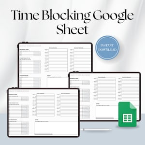 Timeboxing Planner for Daily Schedule, Productivity, Time Management, Daily To-Do List Template, Time blocking DECGS5