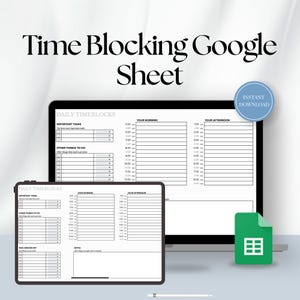 Timeboxing Planner for Daily Schedule, Productivity, Time Management, Daily To-Do List Template, Time blocking DECGS5
