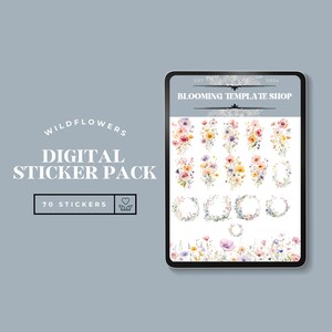 Spring Digital Stickers | Goodnotes Flower Stickers | Plant Stickers | Goodnotes Planner Collection Notability Ipad Set Png Floral Stickers