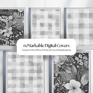 Remarkable Templates | Remarkable 1 & 2 | Tablet Sleep Screen | Remarkable 2 Sleep Screen Botanical Design | Remarkable Cover