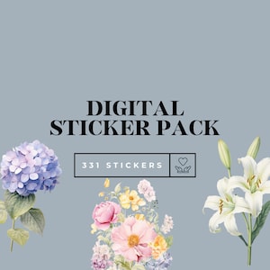 Spring Digital Stickers | Digital Planner Stickers | Goodnotes Stickers | Goodnotes Book | Goodnotes Planner Stickers