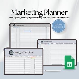 2025 Marketing Calendar | Campaign Planning Tool | Marketing Channel Planner | Calendar for Marketing | Google Sheets Digital Tracker-DECGS4